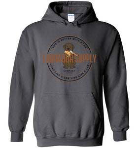 Chocolate Lab Sweatshirt From Labrador Supply Co. - Hunt Like A Lab - Labrador Retriever Hoodie