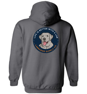 Silver Labrador Hoodie - Kids and Adults - Lab Sweatshirt From Labrador Supply Co.