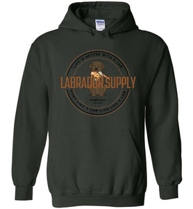 Chocolate Lab Sweatshirt From Labrador Supply Co. - Hunt Like A Lab - Labrador Retriever Hoodie