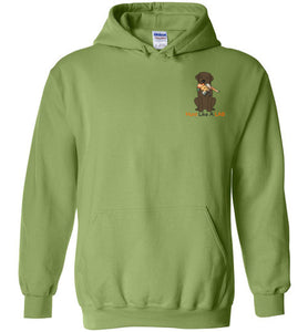 Labrador Retriever Hoodie Hunt Like A Lab - Chocolate Lab Sweatshirt