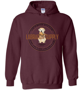 Yellow Lab Sweatshirt From Labrador Supply Co. - Hunt Like A Lab - Labrador Retriever Hoodie