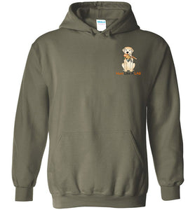 Labrador Retriever Hoodie Hunt Like A Lab - Yellow Lab Sweatshirt