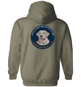 Silver Labrador Hoodie - Kids and Adults - Lab Sweatshirt From Labrador Supply Co.