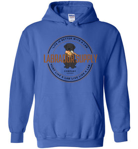 Black Lab Sweatshirt From Labrador Supply Co. - Hunt Like A Lab - Labrador Retriever Hoodie