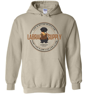 Black Lab Sweatshirt From Labrador Supply Co. - Hunt Like A Lab - Labrador Retriever Hoodie