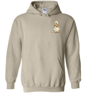 Labrador Retriever Hoodie Hunt Like A Lab - Yellow Lab Sweatshirt