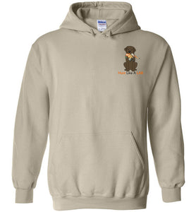 Labrador Retriever Hoodie Hunt Like A Lab - Chocolate Lab Sweatshirt