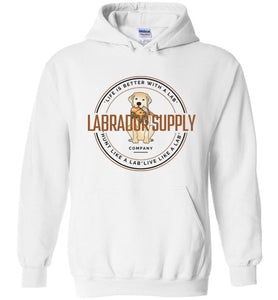 Yellow Lab Sweatshirt From Labrador Supply Co. - Hunt Like A Lab - Labrador Retriever Hoodie