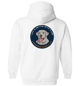 Silver Labrador Hoodie - Kids and Adults - Lab Sweatshirt From Labrador Supply Co.