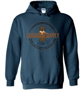 Chocolate Lab Sweatshirt From Labrador Supply Co. - Hunt Like A Lab - Labrador Retriever Hoodie