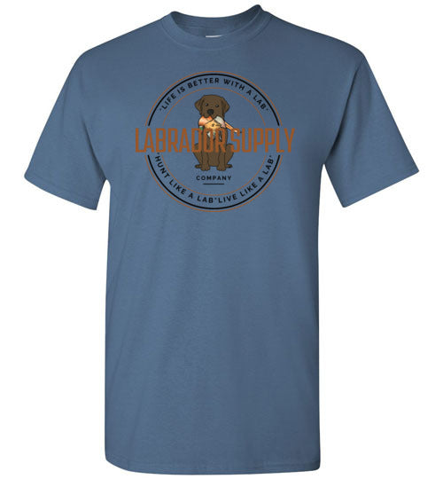 Chocolate Lab Tees From Labrador Supply Co. - Hunt Like A Lab - Labrador Retriever T-shirt