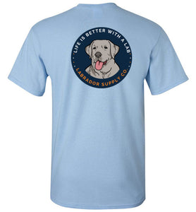 Silver Labrador T-shirt - Kids and Adults - Lab Tee From Labrador Supply Co.