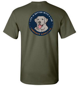 Silver Labrador T-shirt - Kids and Adults - Lab Tee From Labrador Supply Co.