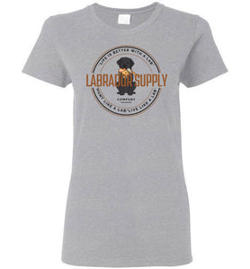 Black Lab Tees From Labrador Supply Co. - Women's Hunt Like A Lab - Labrador Retriever T-shirt