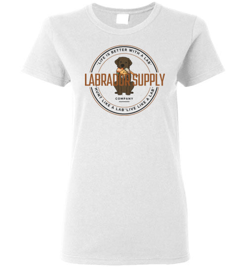 Hunt Like A Lab - Labrador Retriever T-shirt - Chocolate Lab Tees