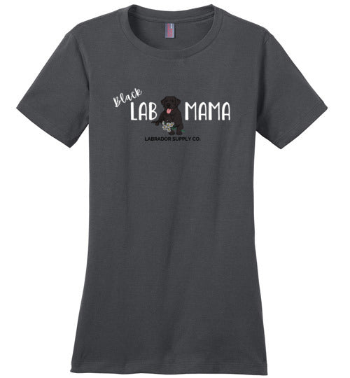 Black Lab Mama T-shirt - Woomen's Black Labrador Retriever Tee From Labrador Supply Co.