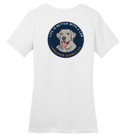 Women's Silver Labrador T-shirt - Lab Tee From Labrador Supply Co.