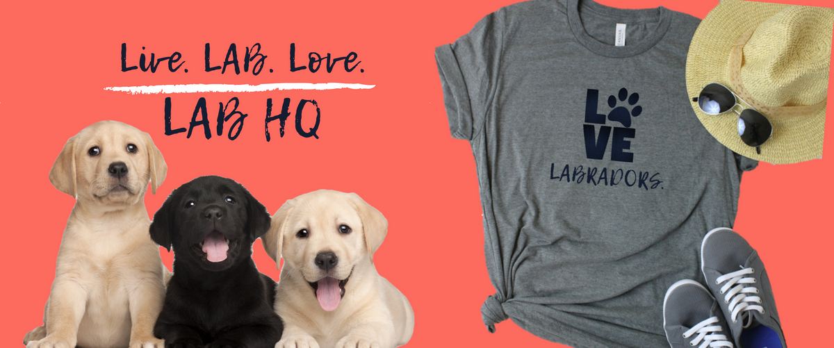 Red Lab Merchandise Labrador Retriever T-shirts And More at Lab HQ | Live. LAB. Love. – Lab ...