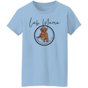 Red Fox Lab Mama T-shirt - Red Fox Labrador Retriever MOM Tee From Labrador Supply Co.