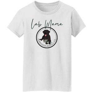 Black Lab Mama T-shirt - Black Labrador Retriever Tee From Labrador Supply Co.