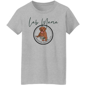 Red Fox Lab Mama T-shirt - Red Fox Labrador Retriever MOM Tee From Labrador Supply Co.