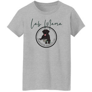 Black Lab Mama T-shirt - Black Labrador Retriever Tee From Labrador Supply Co.