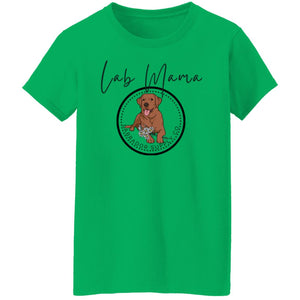 Red Fox Lab Mama T-shirt - Red Fox Labrador Retriever MOM Tee From Labrador Supply Co.