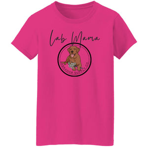 Red Fox Lab Mama T-shirt - Red Fox Labrador Retriever MOM Tee From Labrador Supply Co.