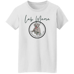 Silver Lab Mama T-shirt - Silver Labrador Retriever Mom Tee From Labrador Supply Co.