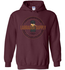 Black Lab Sweatshirt From Labrador Supply Co. - Hunt Like A Lab - Labrador Retriever Hoodie