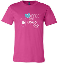 Dog Lover T-shirt "Coffee And Dogs" From Lab and Friends At Lab HQ