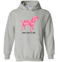 Labrador Hoodie - Hunt Like A Lab Pink Camo Hoodie From Lab HQ