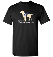Yellow Lab T-shirt - Service Dog - Life Is Better With A Lab T-shirt From Lab HQ today!