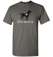 New Black Lab T-shirt - Service Dog - Life Is Better With A Lab T-shirt From Lab HQ