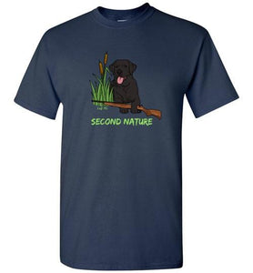 Second Nature - Black Lab Shirt - Duck Hunting From Lab HQ