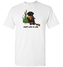Black Lab T-shirt - Hunt Like A Lab T-shirt From Lab HQ