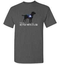 New Black Lab T-shirt - Service Dog - Life Is Better With A Lab T-shirt From Lab HQ