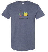 Lab T-shirt - Better With A Lab - Camping -  Lab Tee From Lab HQ
