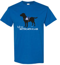 Black Lab T-shirt - Service Dog - Life Is Better With A Lab T-shirt From Lab HQ