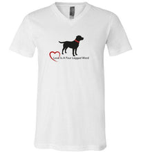 Labrador Retriever T-shirts - Love Is A Four Legged Word From Lab HQ
