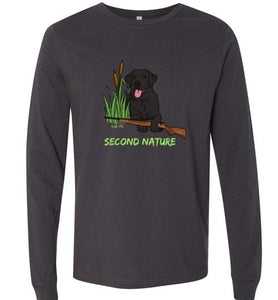 Second Nature - Black Lab Shirt - Duck Hunting From Lab HQ