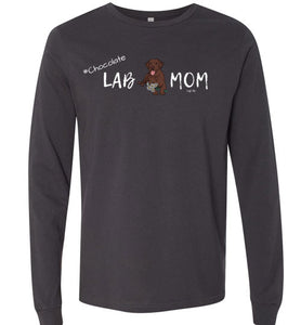Chocolate Lab T-shirt - Chocolate "Lab MOM" T-shirt From Lab HQ