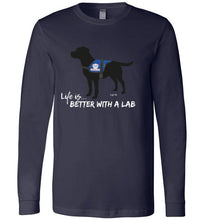 Black Lab T-shirt - Service Dog - Life Is Better With A Lab T-shirt From Lab HQ