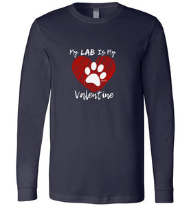 Labrador T-shirt - My Lab Is My Valentine From Lab HQ