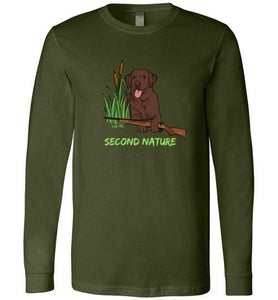 Second Nature - Chocolate Lab Shirt - Duck Hunting From Lab HQ