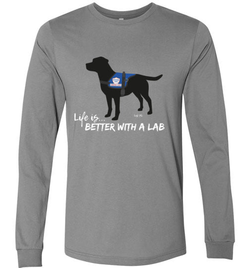 Black Lab T-shirt - Service Dog - Life Is Better With A Lab T-shirt From Lab HQ