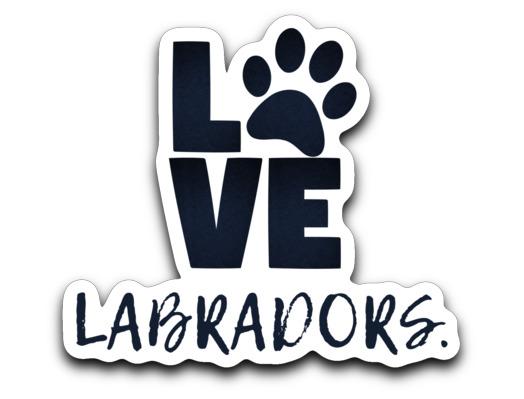 LOVE LABRADORS Stickers From Lab HQ