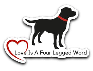  Labrador Retriever Decals -Love Like A Lab from Lab HQ  