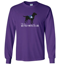 New Black Lab T-shirt - Service Dog - Life Is Better With A Lab T-shirt From Lab HQ