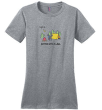 Lab T-shirt - Better With A Lab - Camping -  Lab Tee From Lab HQ